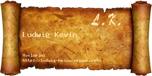 Ludwig Kevin névjegykártya